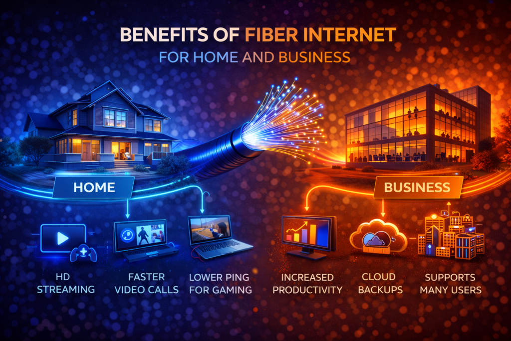 Top 10 Benefits of Fiber Internet for Home and Business - SAM Online