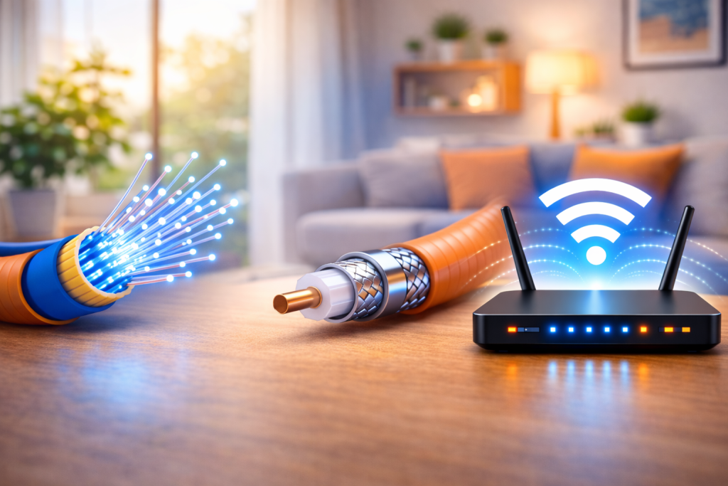 SAM Online broadband WiFi router providing high-speed internet